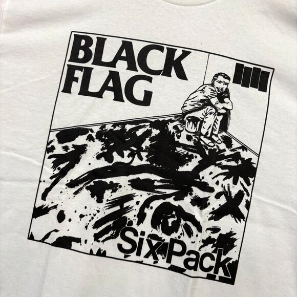 Black Flag Six Pack Album Poster Punk Rock Band Tee XL - Picture 4 of 4